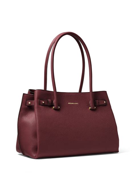 michael kors large tote oxblood addison|MICHAEL Michael Kors Addison Large Tote .